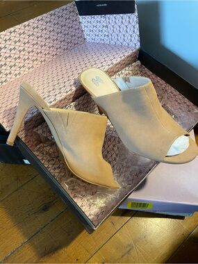 Tan Mules like new